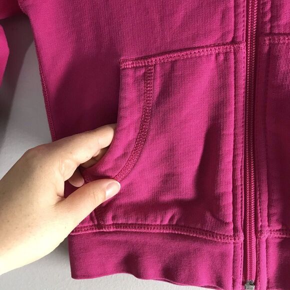 Hanna Andersson Girls 100cm Size‎ 4 Jacket Pink Zip Up Hoodie Basic Sweatshirt - Picture 5 of 11
